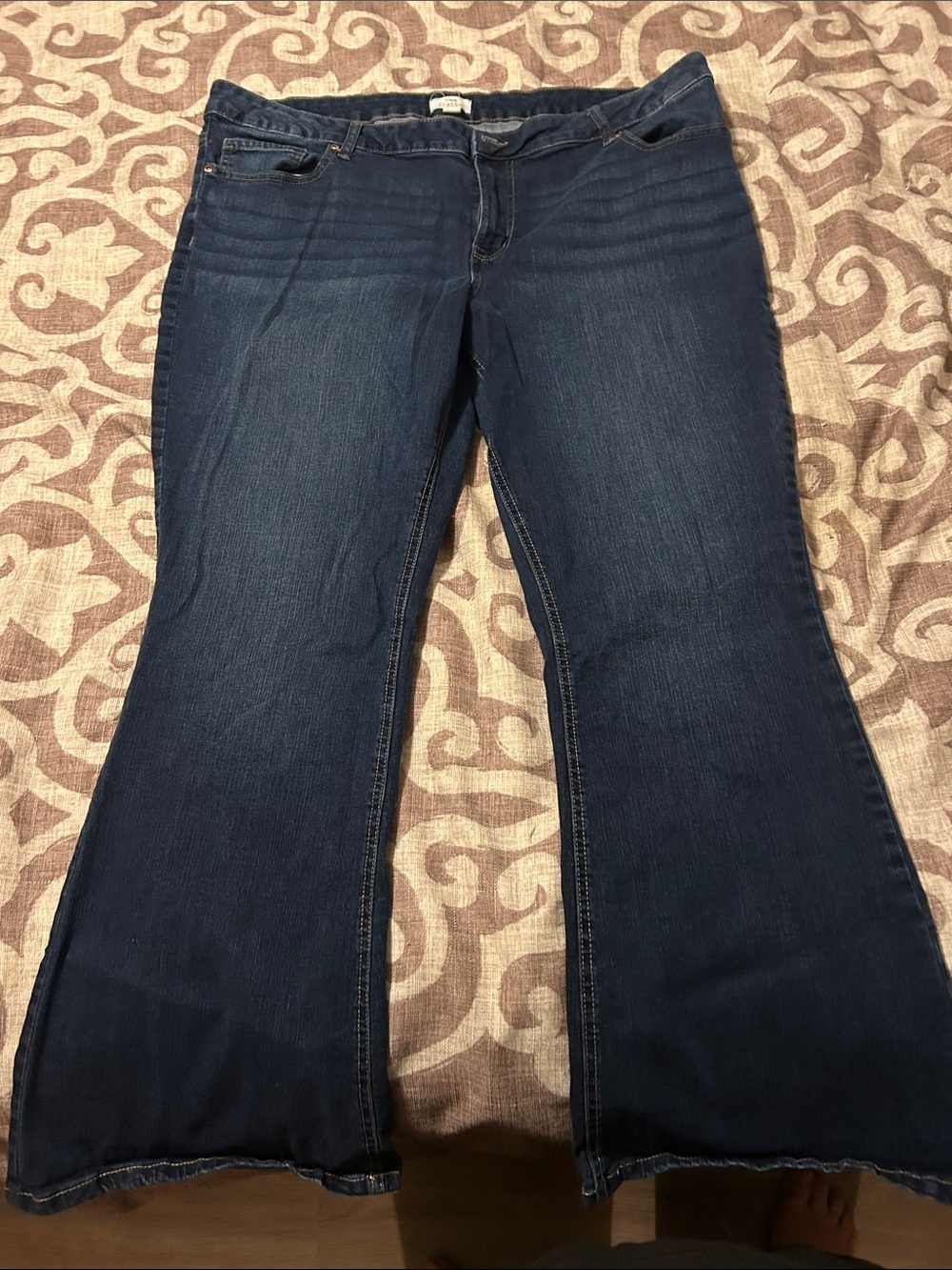 Maurices Dark Blue Wide Leg Jeans